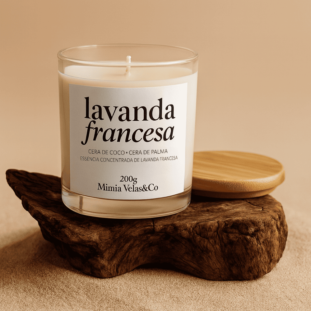 Vela em Vidro – Lavanda Francesa 200g