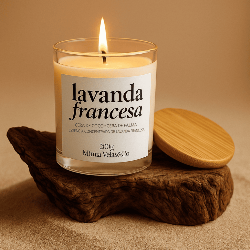 Vela em Vidro – Lavanda Francesa 200g