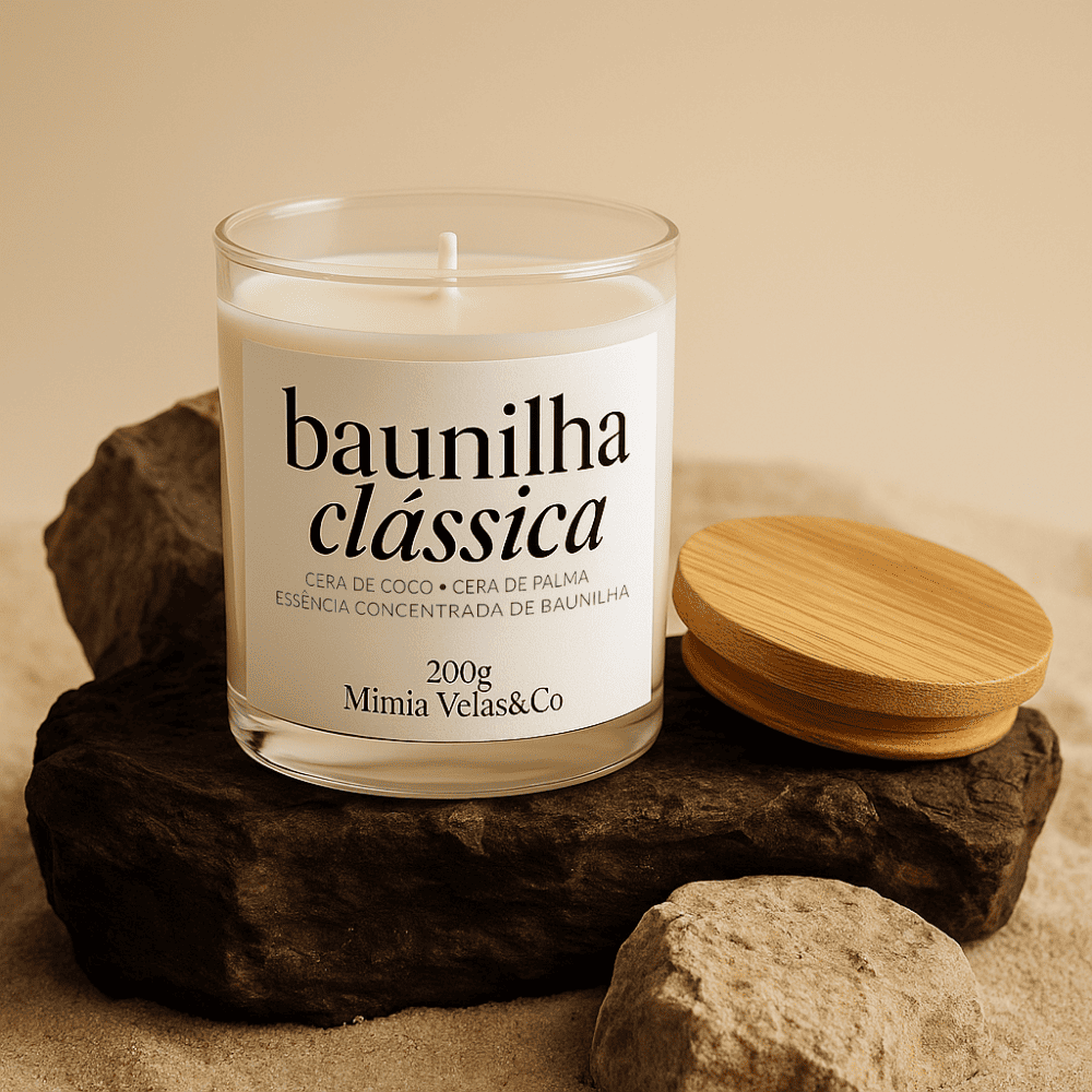 Vela em Vidro – Baunilha 200g