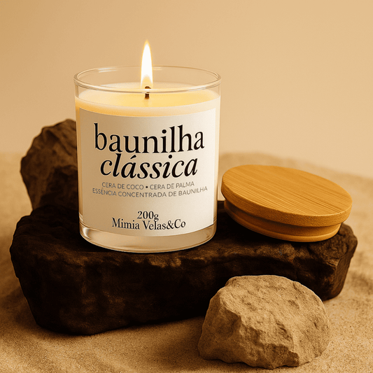 Vela em Vidro – Baunilha 200g